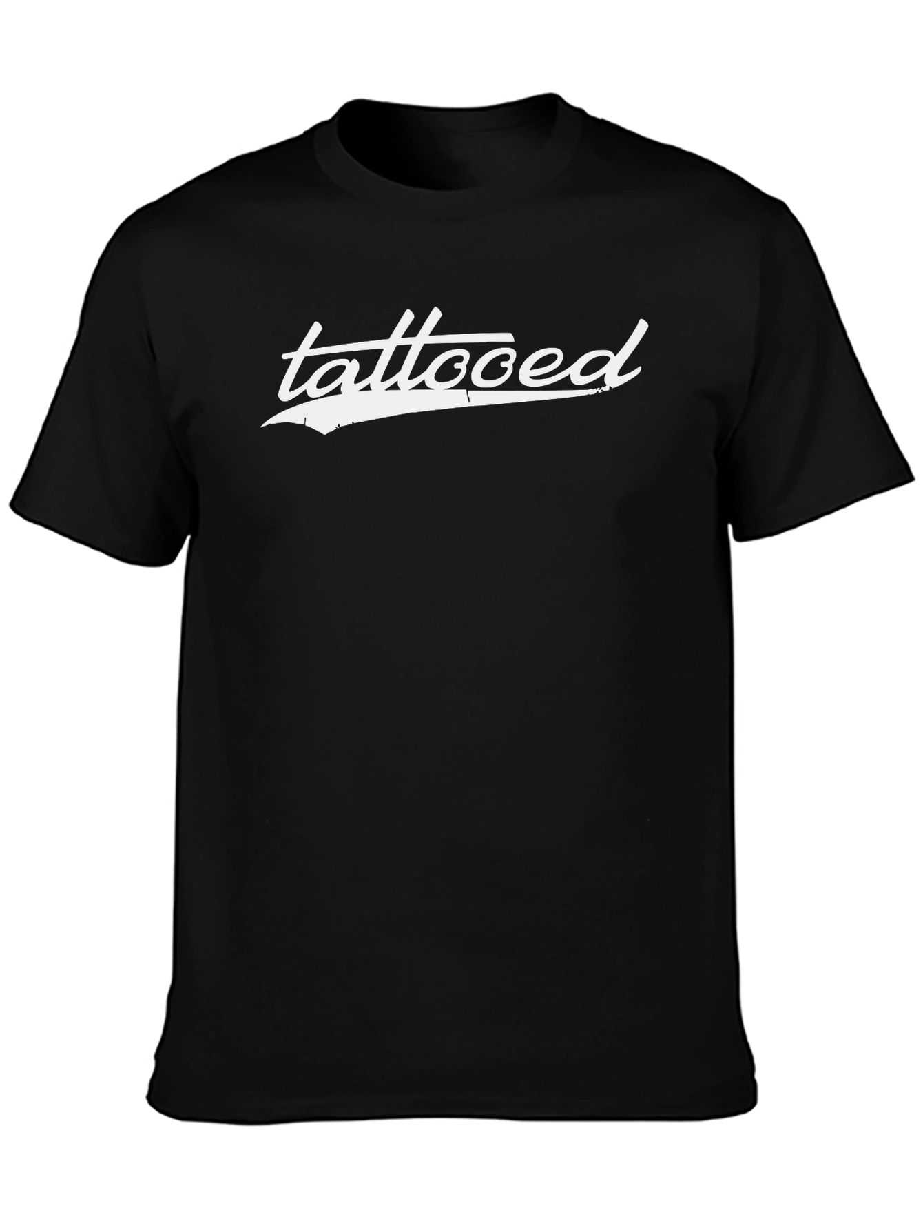 Camiseta Negra Hombre Tattooed Estilo Casual