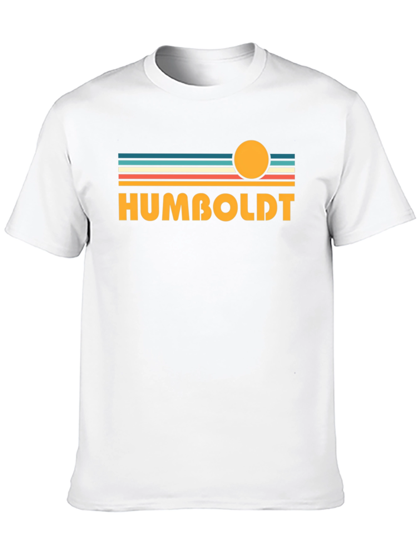 Camiseta Negra Humboldt Estilo Retro Sunset