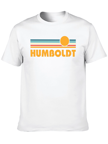 Camiseta Negra Humboldt Estilo Retro Sunset