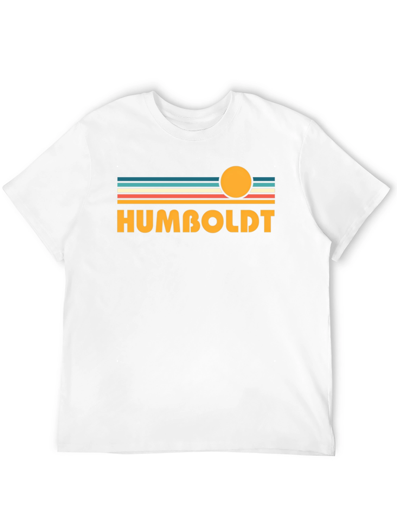 Camiseta Negra Humboldt Estilo Retro Sunset