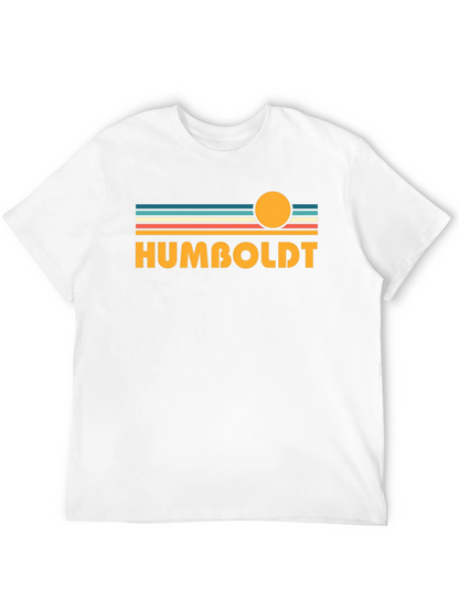 Camiseta Negra Humboldt Estilo Retro Sunset