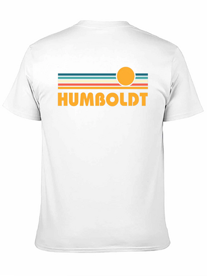 Camiseta Negra Humboldt Estilo Retro Sunset