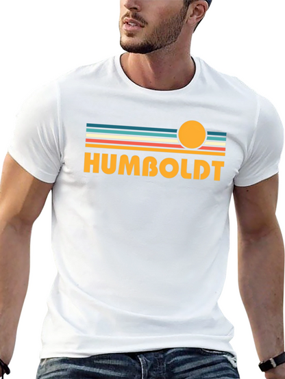 Camiseta Negra Humboldt Estilo Retro Sunset