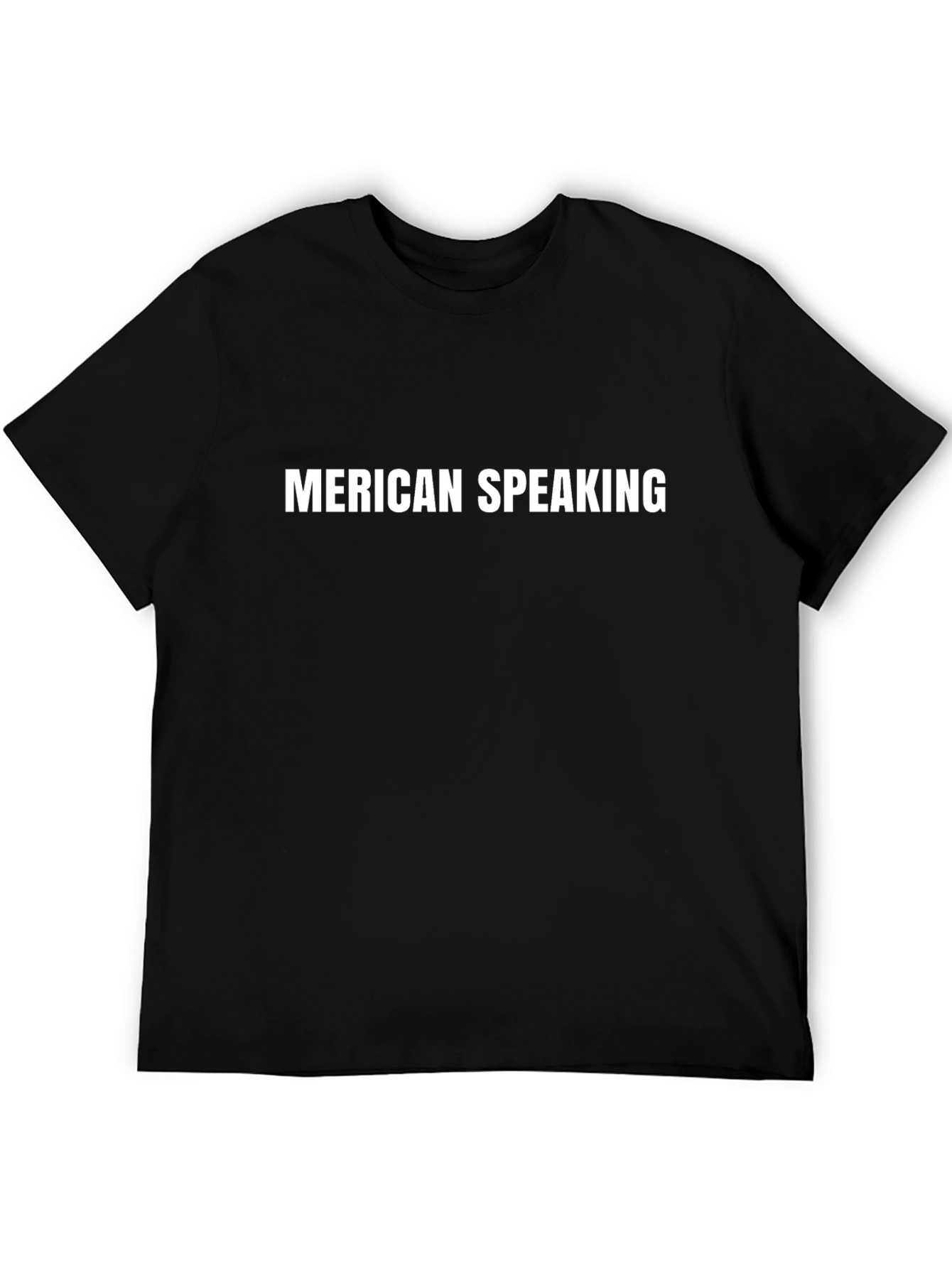 Camiseta Negra: Merican Speaking