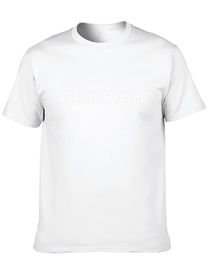 Camiseta Negra: Merican Speaking