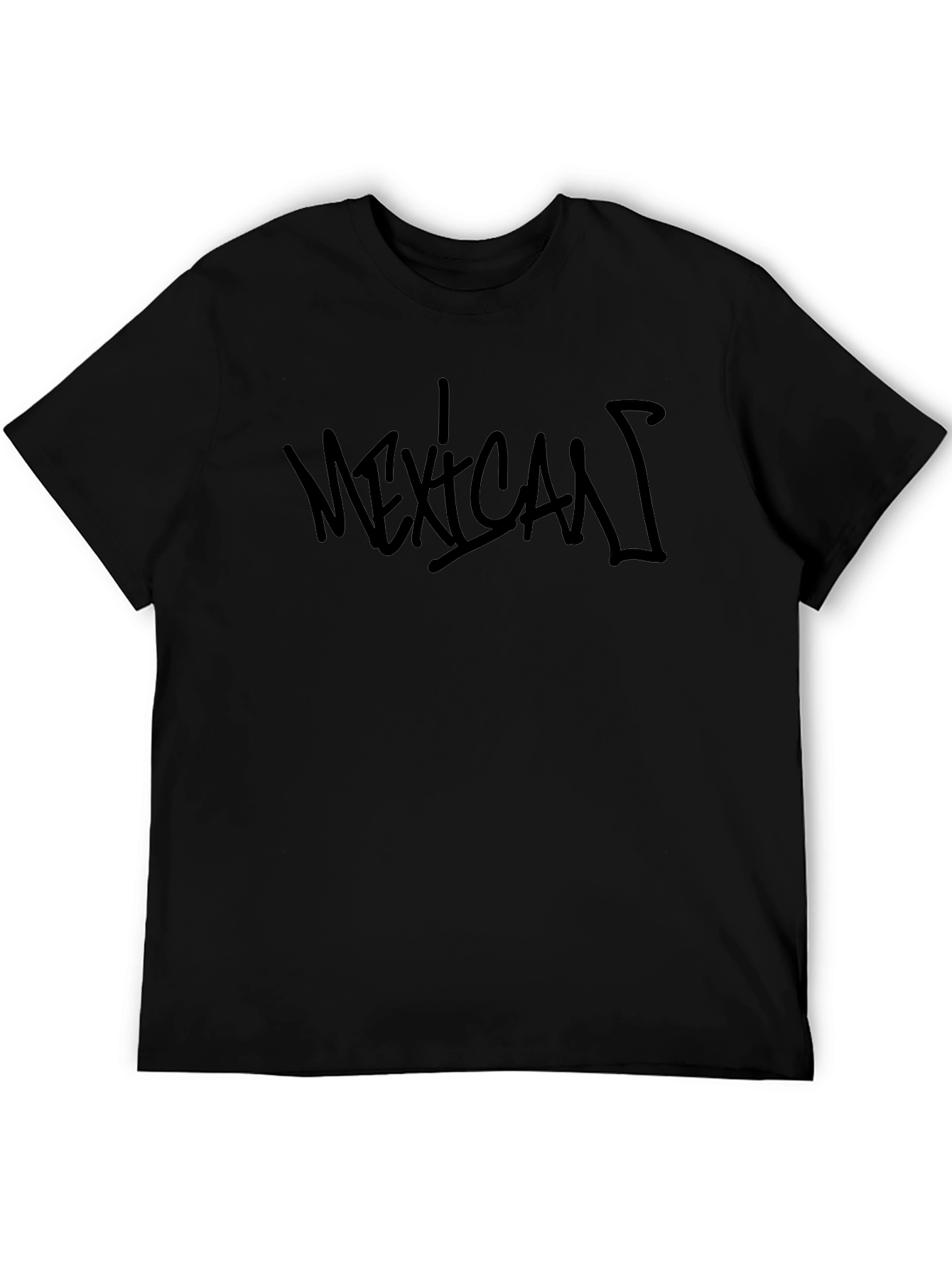 Playera Negra Mexican - Estilo Urbano