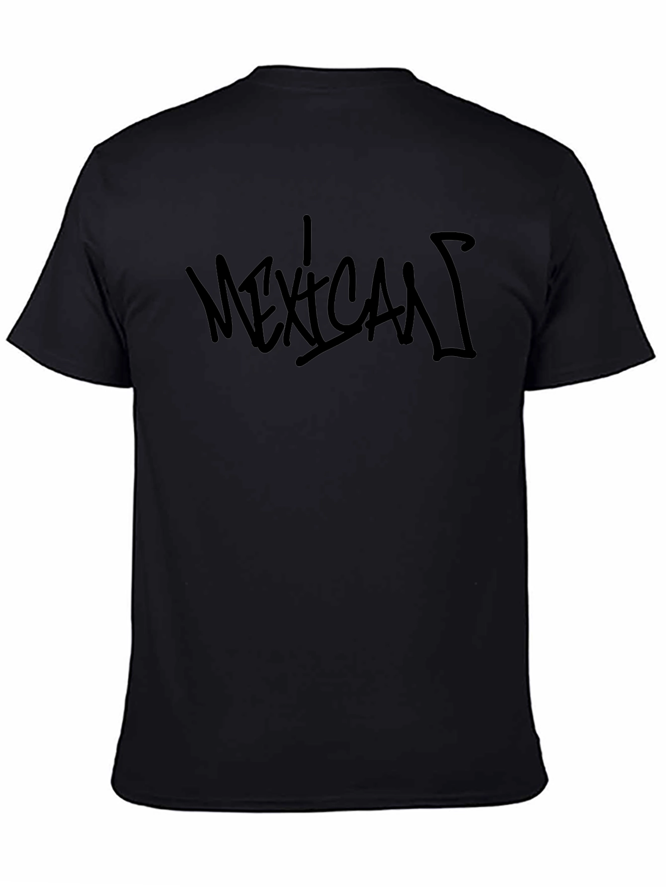 Playera Negra Mexican - Estilo Urbano
