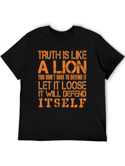 Camiseta Hombre La Verdad es como un León