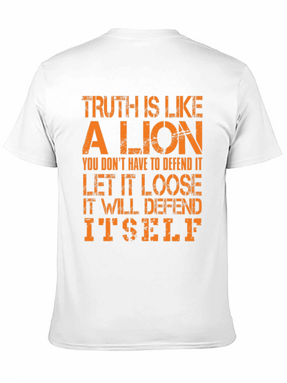 Camiseta Hombre La Verdad es como un León