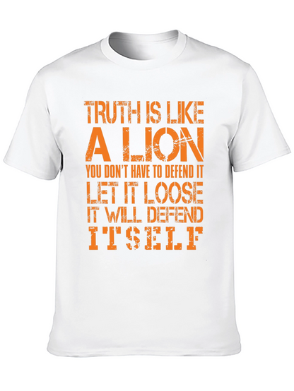 Camiseta Hombre La Verdad es como un León