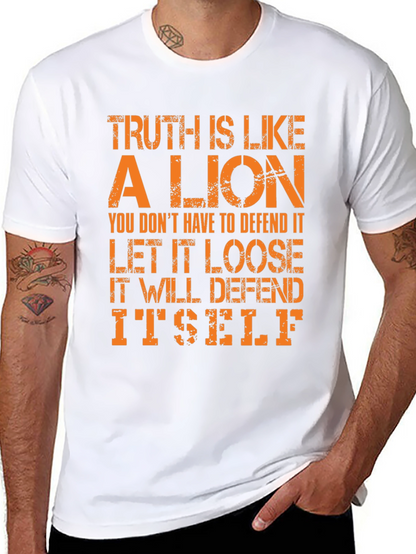 Camiseta Hombre La Verdad es como un León