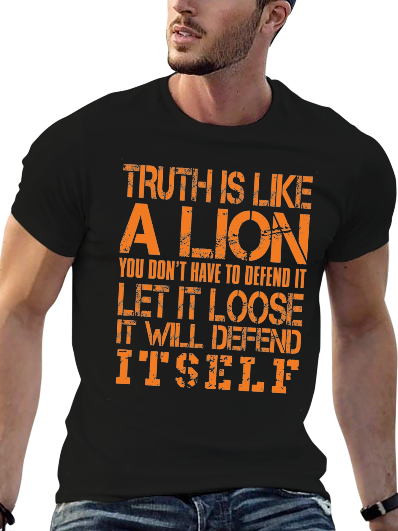 Camiseta Hombre La Verdad es como un León