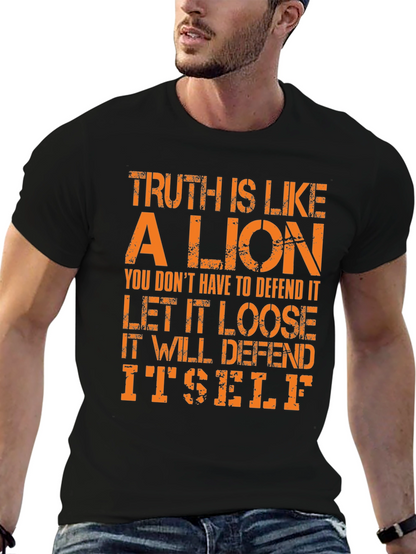 Camiseta Hombre La Verdad es como un León