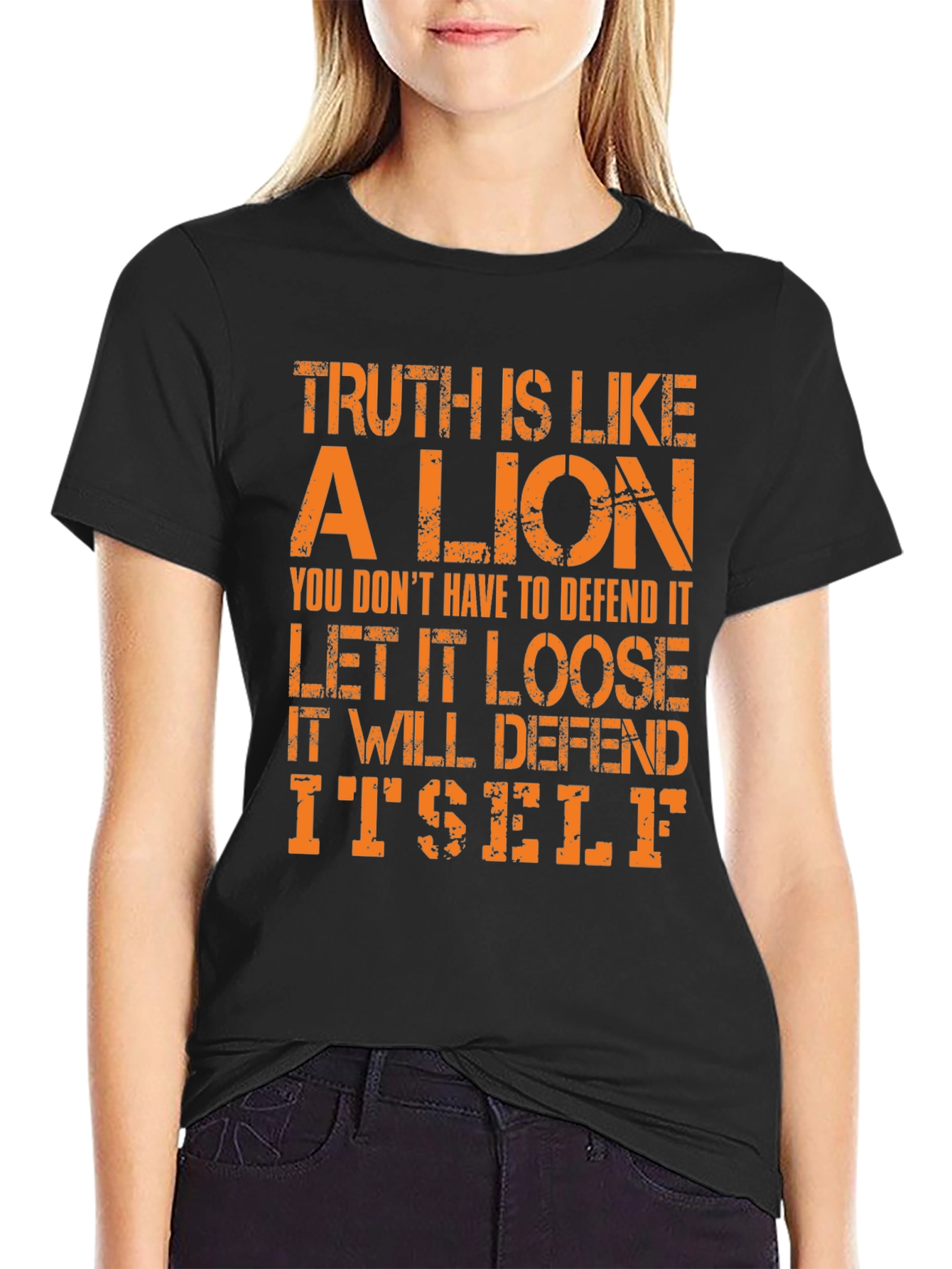 Camiseta Hombre La Verdad es como un León