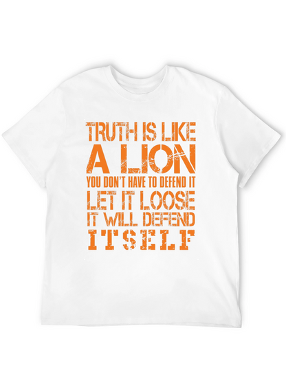Camiseta Hombre La Verdad es como un León