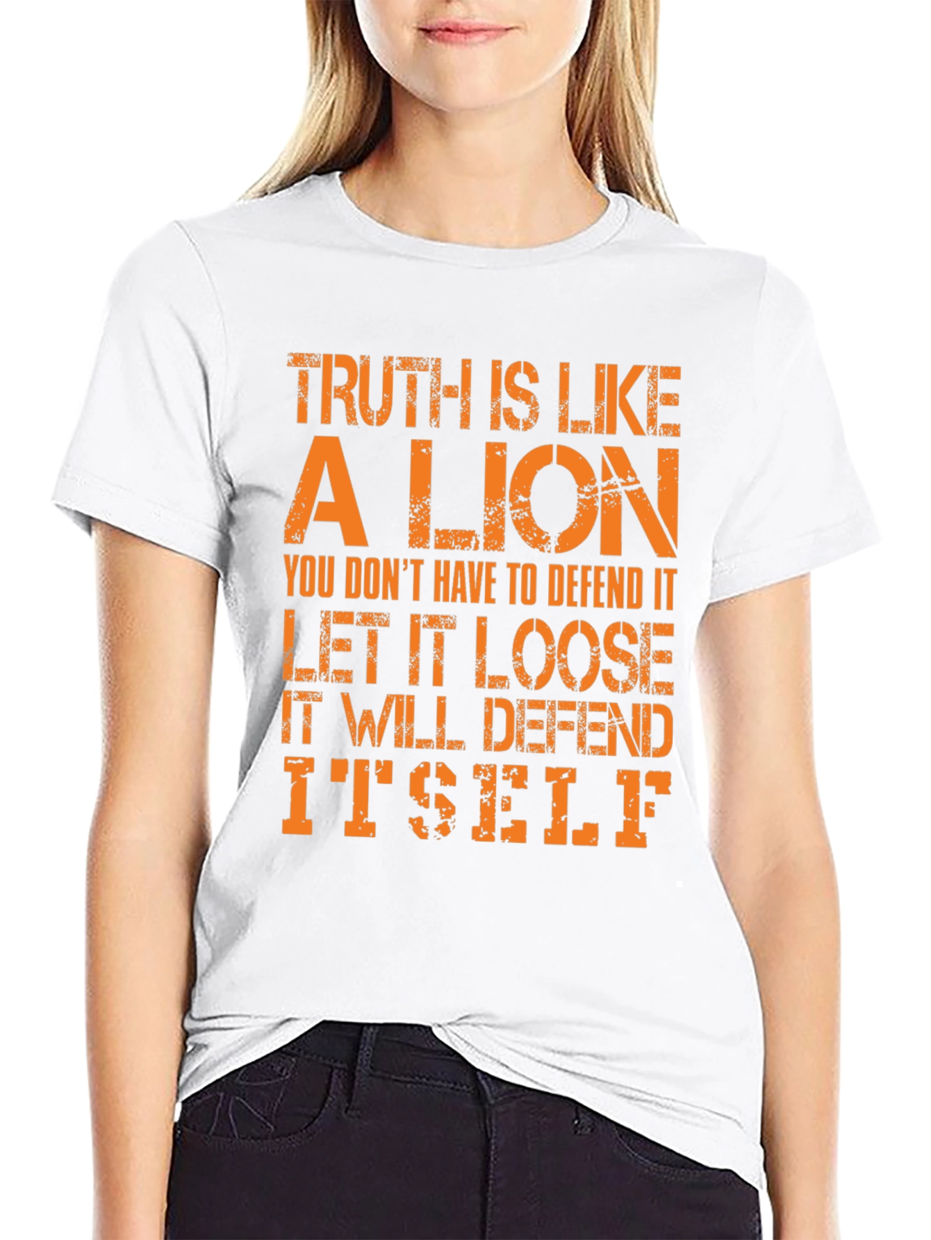 Camiseta Hombre La Verdad es como un León