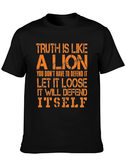 Camiseta Hombre La Verdad es como un León