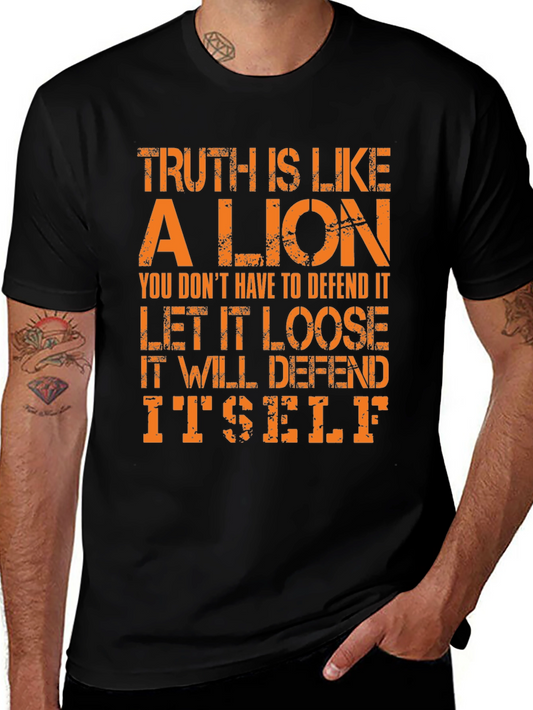 Camiseta Hombre La Verdad es como un León