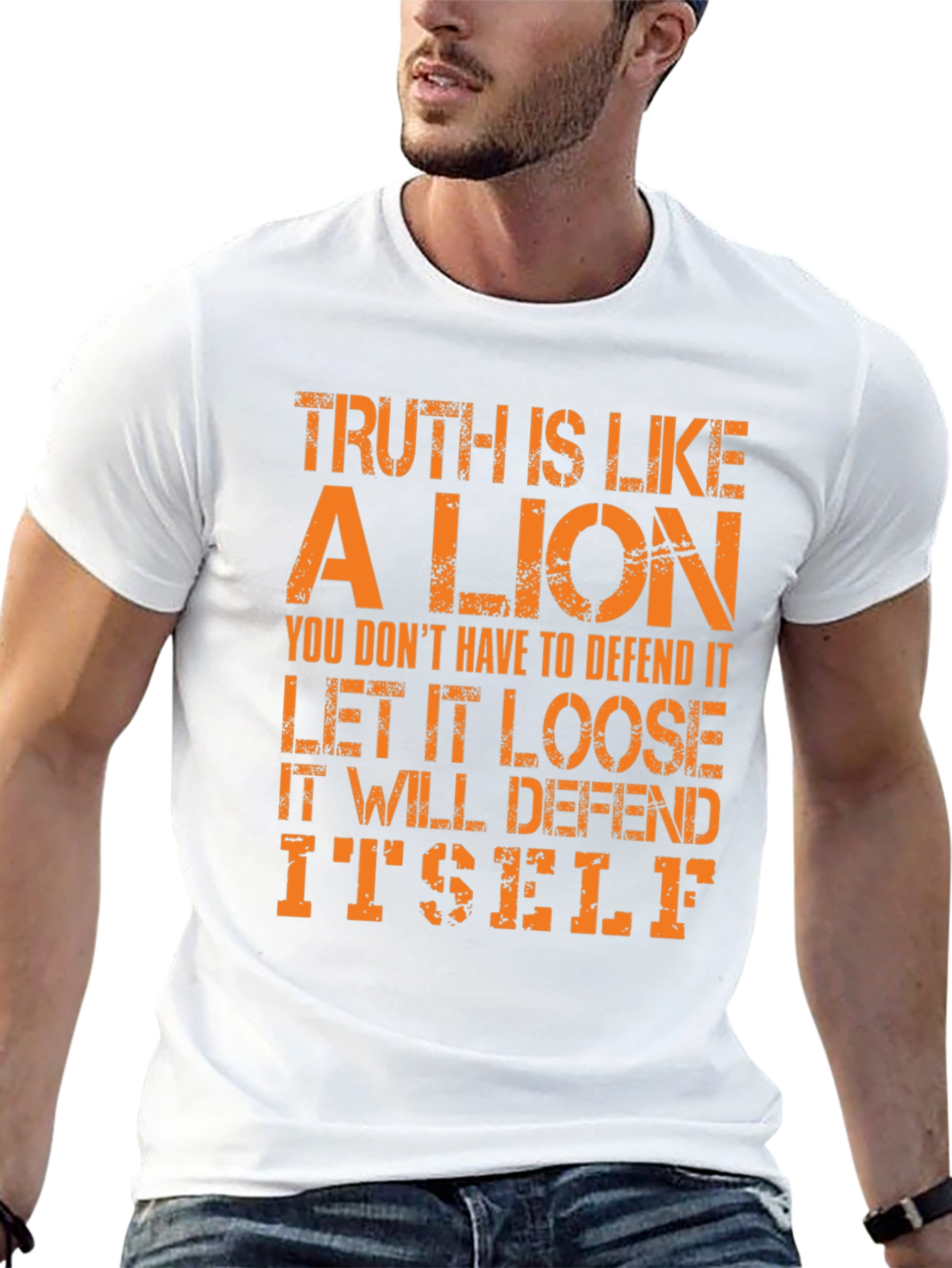 Camiseta Hombre La Verdad es como un León
