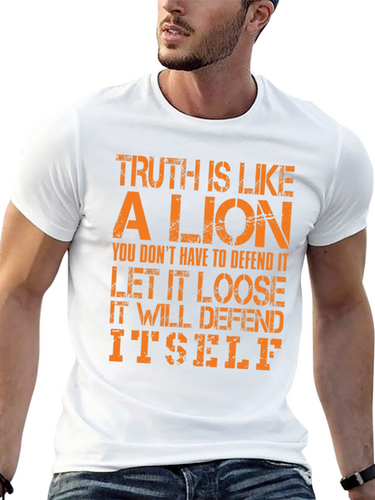 Camiseta Hombre La Verdad es como un León