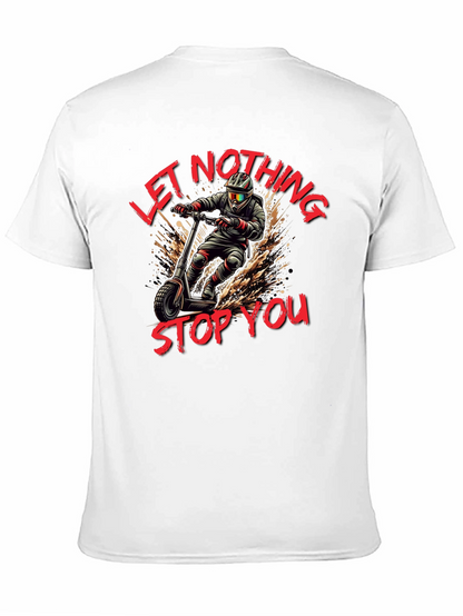 Camiseta Negra con Diseño de Scooter Extremo