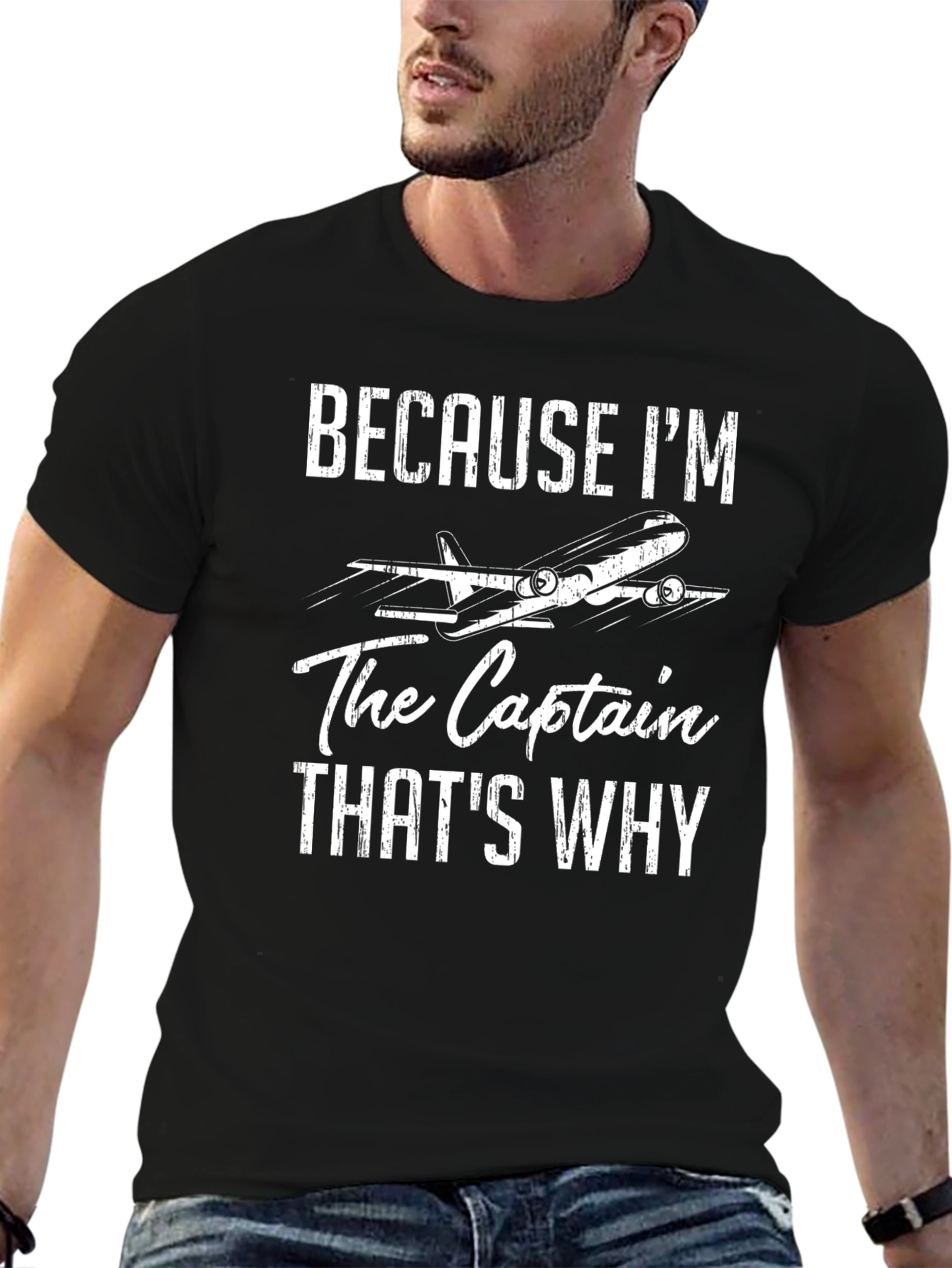 Camiseta Negra: Porque Soy El Capitán