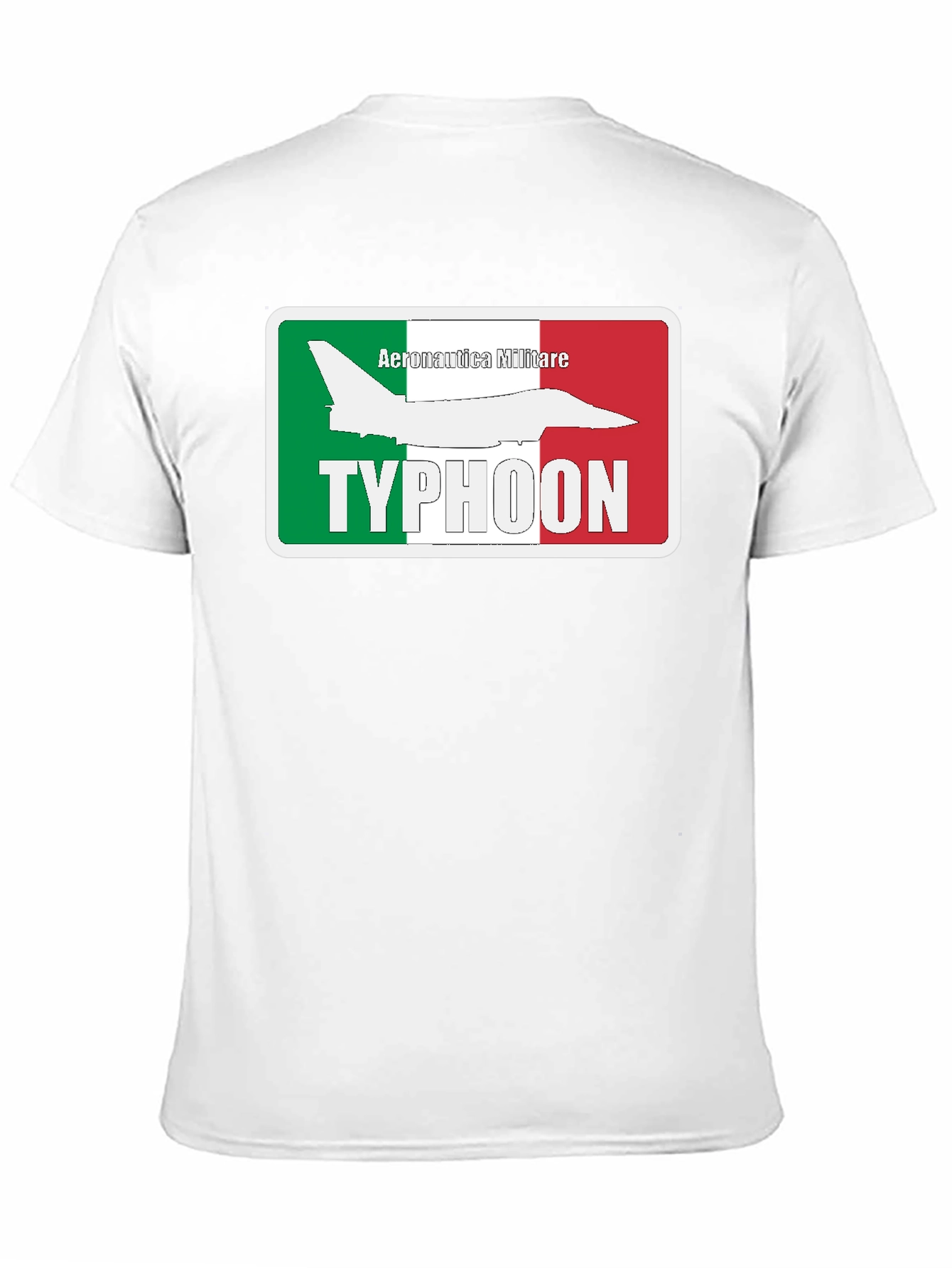 Camiseta Negra Temática Aeronáutica Militar Italiana Typhoon