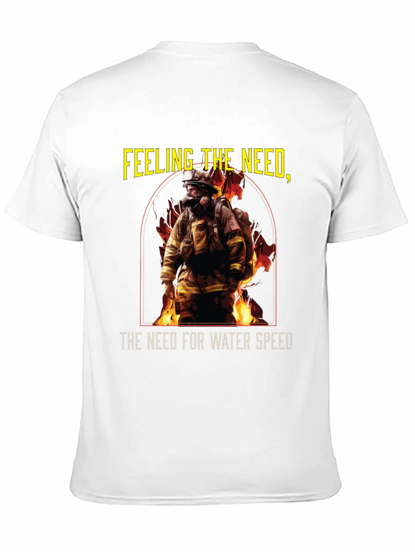 Camiseta Negra Bombero: Necesidad de Velocidad