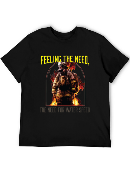 Camiseta Negra Bombero: Necesidad de Velocidad