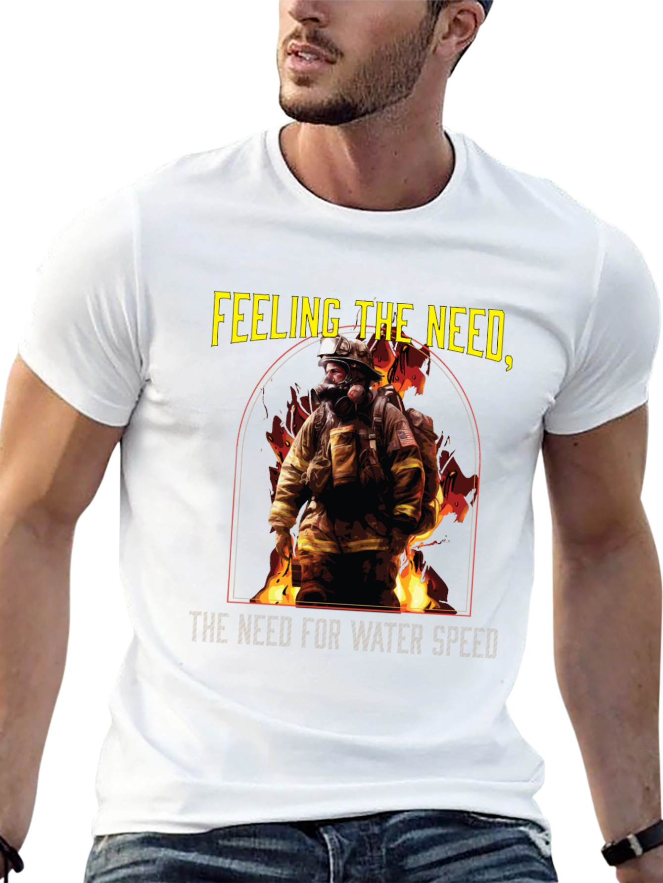 Camiseta Negra Bombero: Necesidad de Velocidad