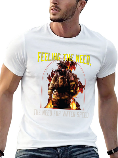 Camiseta Negra Bombero: Necesidad de Velocidad