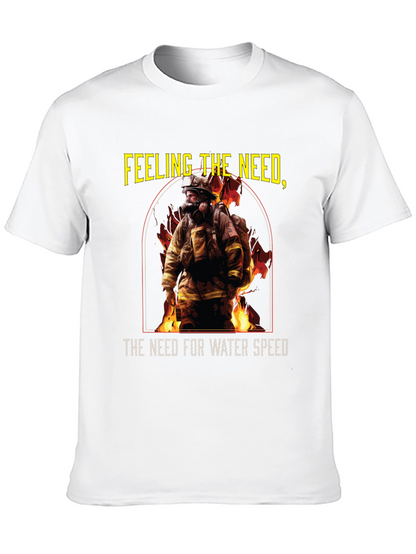 Camiseta Negra Bombero: Necesidad de Velocidad