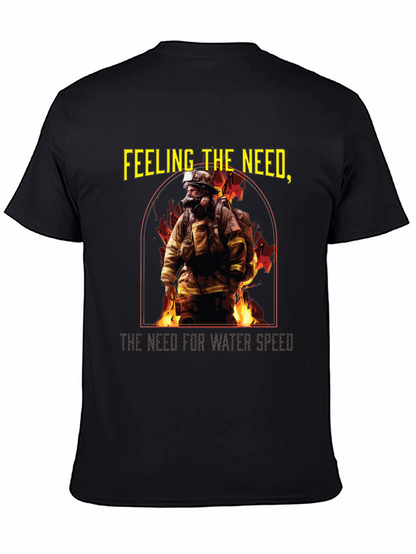 Camiseta Negra Bombero: Necesidad de Velocidad