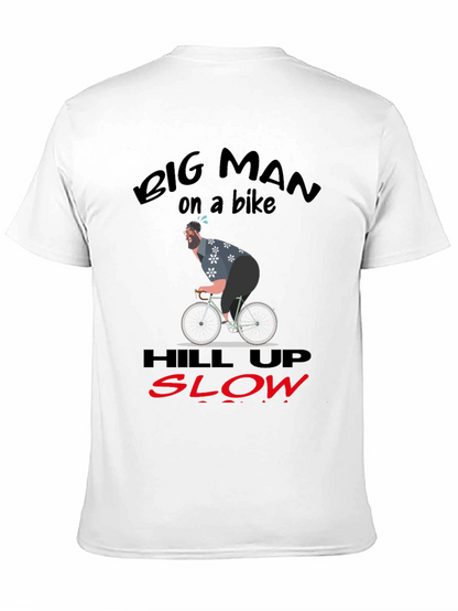 Camiseta Hombre: Ciclismo Divertido Big Man on a Bike