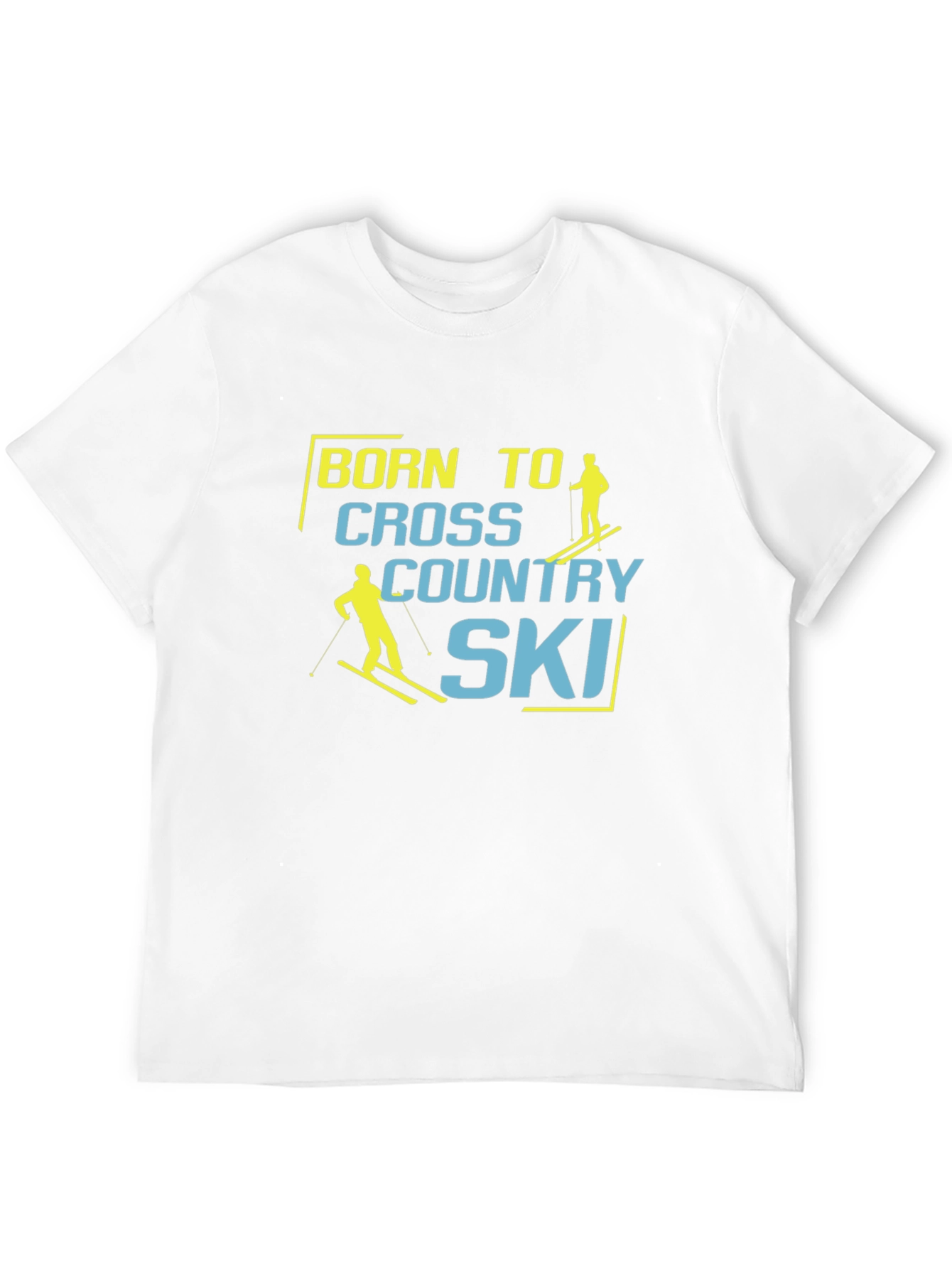 Camiseta Negra Born to Cross Country Ski