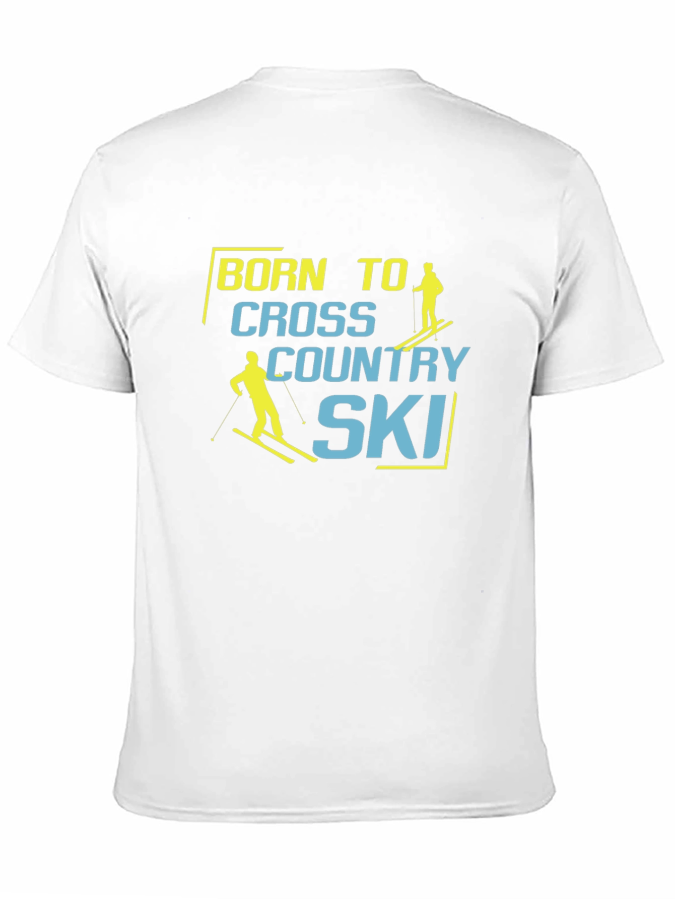 Camiseta Negra Born to Cross Country Ski