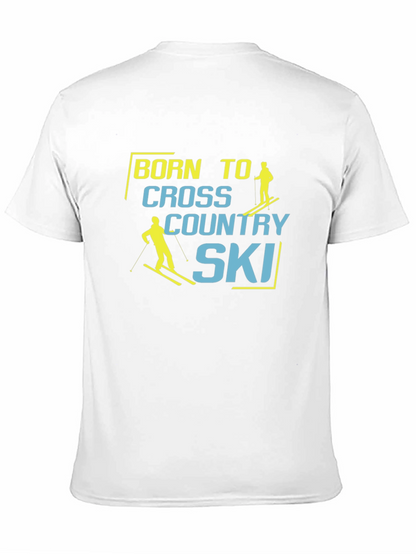 Camiseta Negra Born to Cross Country Ski