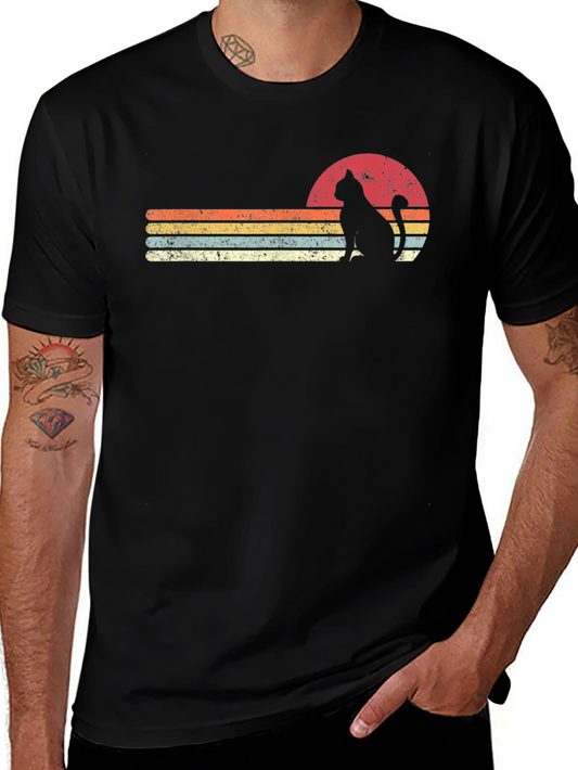 Camiseta Gato Retro Vintage