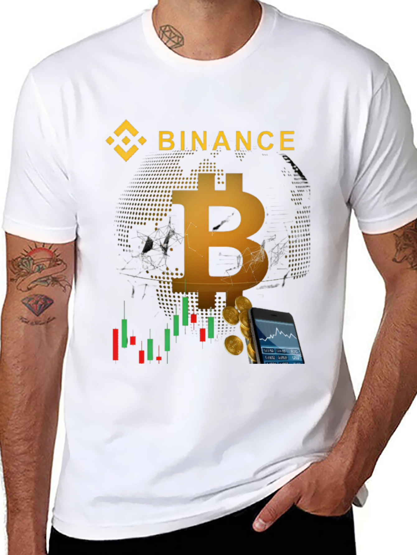 Camiseta Bitcoin Binance Criptomoneda