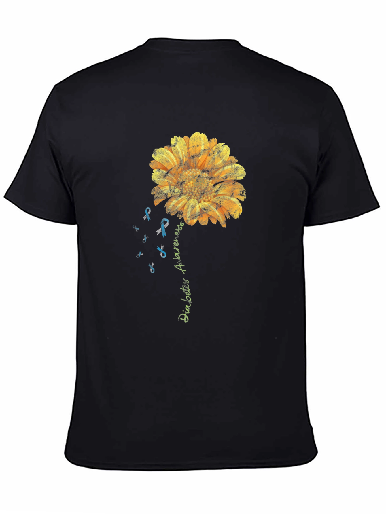 Camiseta Conciencia Diabetes Girasol Hombre
