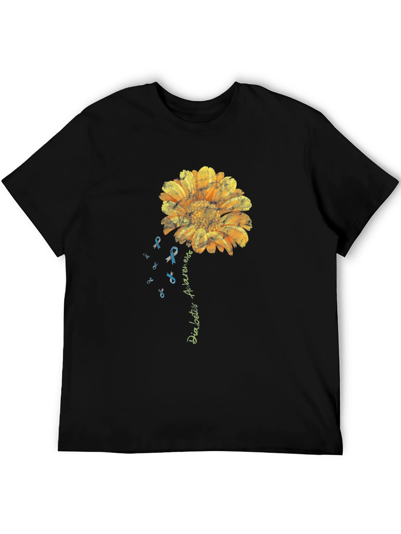 Camiseta Conciencia Diabetes Girasol Hombre
