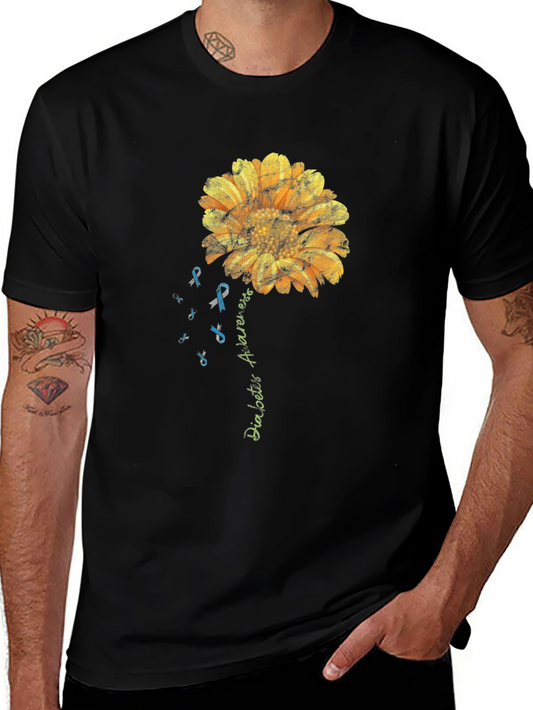 Camiseta Conciencia Diabetes Girasol Hombre