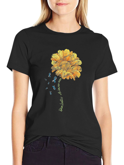 Camiseta Conciencia Diabetes Girasol Hombre