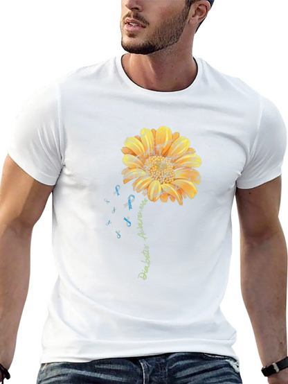 Camiseta Conciencia Diabetes Girasol Hombre