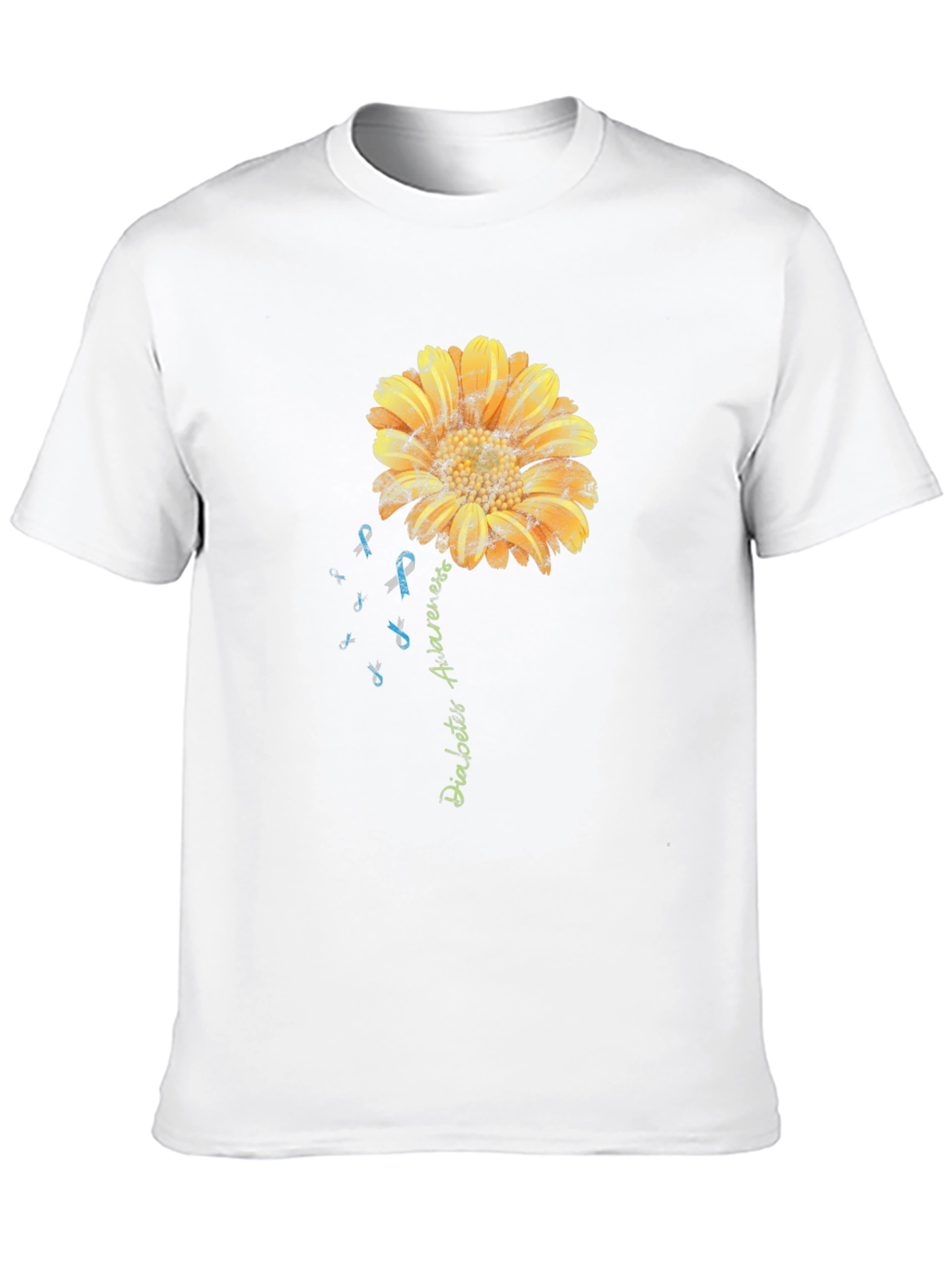 Camiseta Conciencia Diabetes Girasol Hombre