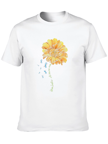 Camiseta Conciencia Diabetes Girasol Hombre