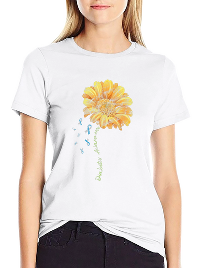 Camiseta Conciencia Diabetes Girasol Hombre