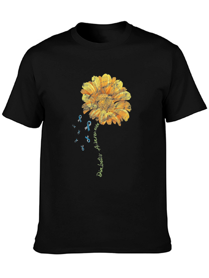 Camiseta Conciencia Diabetes Girasol Hombre