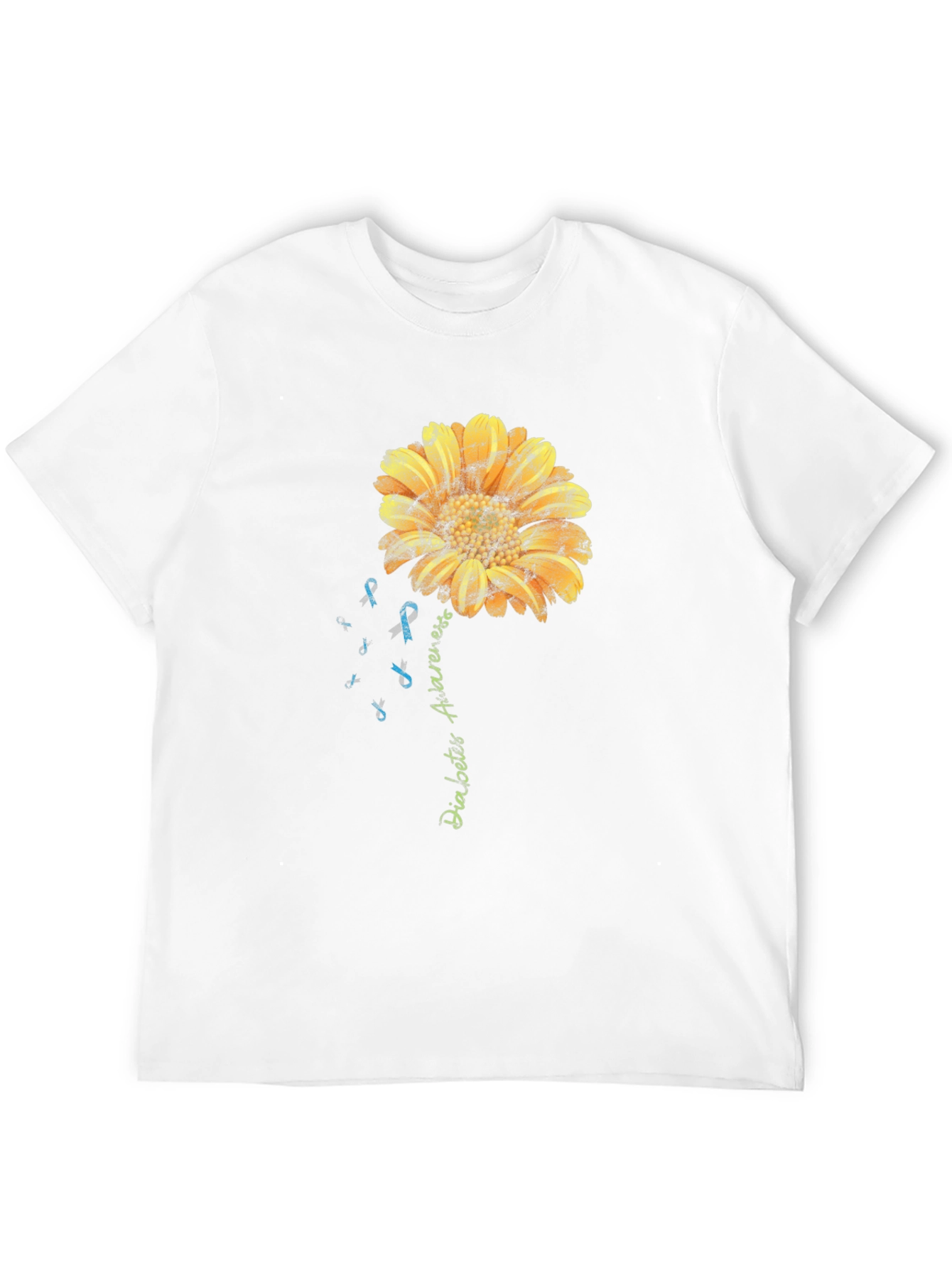 Camiseta Conciencia Diabetes Girasol Hombre