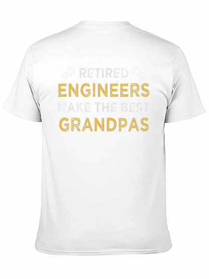 Camiseta Negra: Ingenieros Jubilados Mejores Abuelos